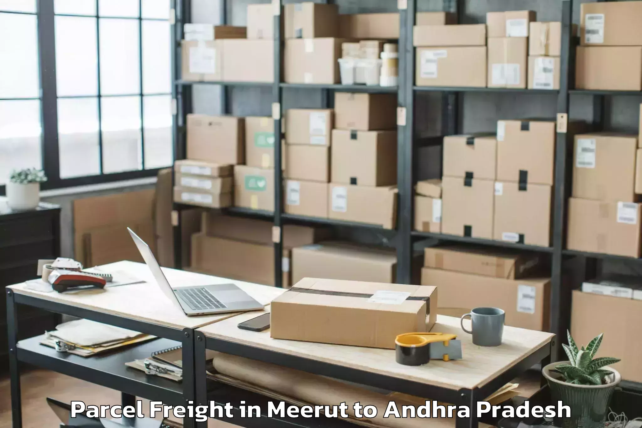 Book Meerut to Tripuranthakam Parcel Freight